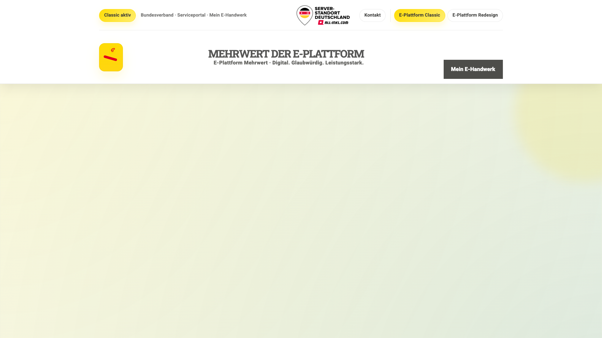 Mehrwert-Landingpage im Classic-Design