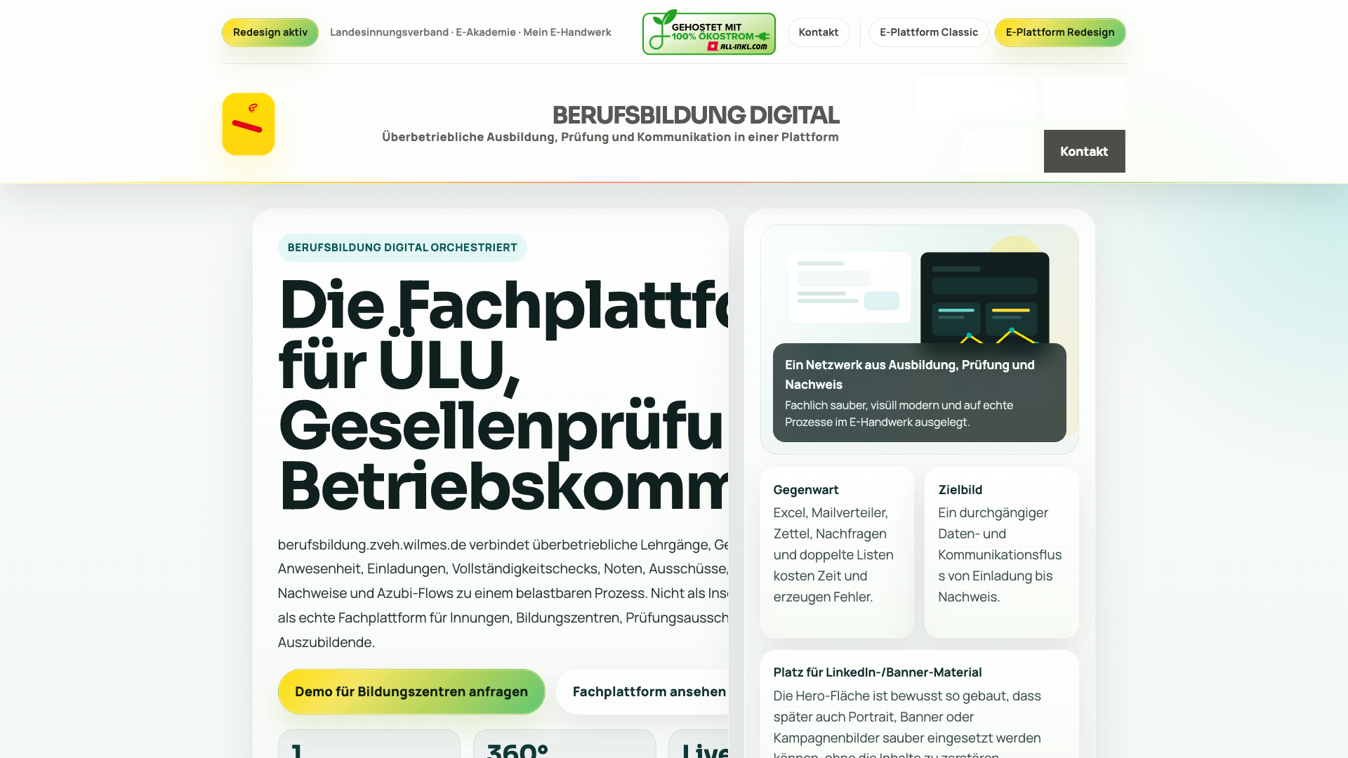 Berufsbildung im Redesign